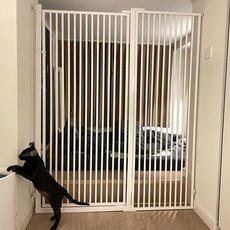 대형 방묘문 실내 고양이 격리 분리장 문틀 펜스 케이지 철창문 애견, 1개, 높이 250cm 80cm 이내