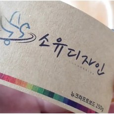 [수입지명함]90x50사이즈 뉴크라프트보드250g 200장, 일러스트 원본 파일 접수, 단면
