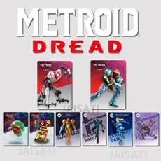 fnc 스위치 카드 새로운 Metroid Dread samus 반환 METROID 5 a, 02 Metroid mini 8 pcs