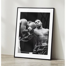 마이크 타이슨 복싱 권투 체육관 포스터 코너 맥그리거 무하마드알리 ufc 사진 인테리어 액자, A3 사이즈(297x420mm), A3 포스터 + 블랙 액자 결합