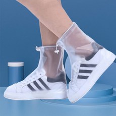 투명한 비닐 방수 신발커버 숏 레인슈즈 우천시 장화 대용