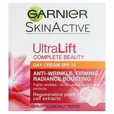 (영국직배) Garnier 가르니에 울트라 리프트 데이크림 50ml 3팩 Ultralift Anti Ageing Day Cream SPF15 50ml, 3개