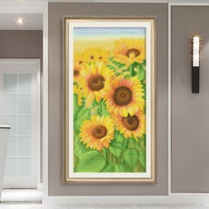 해바라기실십자수