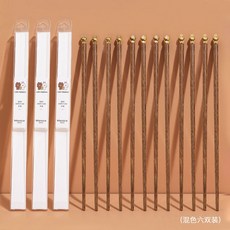라인프렌즈 x Marsica 나무젓가락 귀여운 캐릭터 피규어장식 가정용 식기, 혼합6개-공식정품, 1개