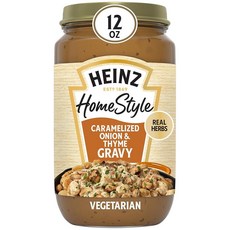 Heinz HomeStyle 캐러멜라이즈드 양파와 타임 그레이비 355ml(12온스) 병