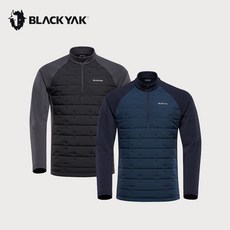 블랙야크 M버닝티셔츠 남성 기모 겨울 패딩 긴팔 반집업 등산복 1BYTSW1008