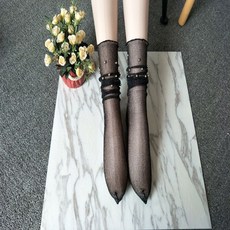 검정망사스타킹발목