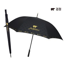 잭니클라우스 우산 75자동방풍 베어엠보, 검정색, 1개
