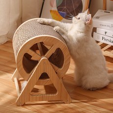 고양이 캣휠 캣워크 런닝머신 실내 운동훈련 고양이 헬스기구 런캣 고양이 스크래쳐, 관람차 삼각 브래킷, 25.5*19*21cm, 관람차 삼각 브래킷