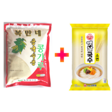 복만네 콩국수용 콩가루 850g + 오뚜기 옛날국수소면 1.5Kg 세트, 콩가루850g + 소면 1.5Kg, 3세트