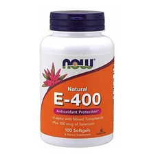 나우푸드 비타민 E 400IU 100캡슐, 1개, 100개