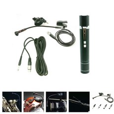 전원 공급 장치 바이올린 erhu 플루트 조롱박 등이있는 색소폰 용 마이크 4 가지 종류의 플러그 선택 가능