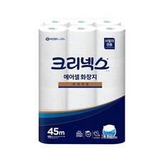 크리넥스 에어셀 프리미엄 화장지 피톤치드향 45m, 24롤, 1팩