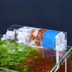상면여과기 수족관 해수어항 기포발생기 측면여과기 여과재, 2단 필터 20-30cm에 적합