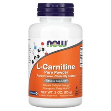 나우푸드 L카르니틴 퓨어파우더 3oz 85g, 1개