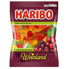 Haribo 하리보 와인 랜드 구미 젤리 200g Weinland, 1개