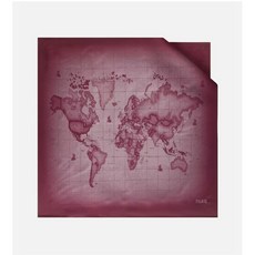 PRIMA CLASSE Geo Gradient foulard 90x90 Burgundy 24IK1F08516810304
