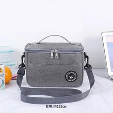 휴대용 단열 보온 도시락 가방 쿨러 백, 2. 그레이, 1개