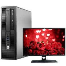 HP 중고컴퓨터 사무용 풀세트 6세대 슬림형 600 G2+HP 24인치 IPS 중고모니터 ZR2440W, 01.G2 G4400 8 1250 ZR2440W