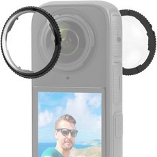 렌즈 캡 바디캡렌즈 호환 DSLR Insta360 X4용 PULUZ 가드 회전 광학 유리 보호 커버 화면 카메라 액세서리용 캡유리 프리미엄, Rotation Glass-Premium, 1개