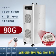 오존생성기 공기 냄새 농장 축사 소독기 음이온 청정기, 파워형 80g