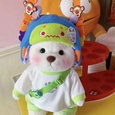 레나베어 의상 정품 곰돌이인형 테디테일즈 옷세트, 크림베어+외계인세트