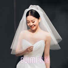 셀프 웨딩 면사포 베일 셀카 신부 촬영