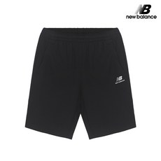 뉴발란스 공용 메모리 5부 반바지 팬츠 쇼츠 블랙