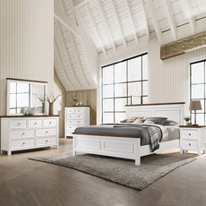 [에쉴리가구] B5168 침대세트 Q/K (매트리스 별도), 퀸사이즈(Q)