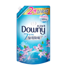다우니 초고농축 섬유유연제 레몬그라스와 라일락, 1.6L, 8개
