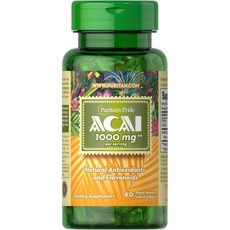 퓨리탄프라이드 아사이 익스트랙 1000mg 60소프트젤, 1개, 60정