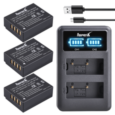 LED 충전기 포함 NP-W126 배터리 Fujifilm XT-20 NP 용, 08 3Battery 1Charger, 1개