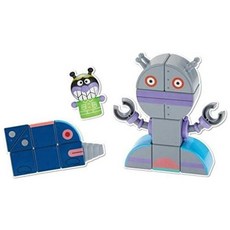 BANDAI (반다이) 호빵맨 자석으로 탁! 영감 큐브 세균 메카 세트, 1개
