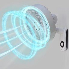 로즌 서큘레이터형 프리미엄 벽걸이 선풍기 리모컨 저소음 가정용 업소용 (16인치), 기본형(줄담김)