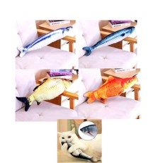 마이펫두잇 고양이 캣닢 물고기 인형, 꽁치+고등어+붕어+붉은잉어, 4개, 꽁치+고등어+붕어+붉은잉어
