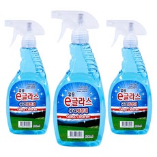 깔끔e 글라스 유리 세정제 클리너 세트, 3개, 600ml