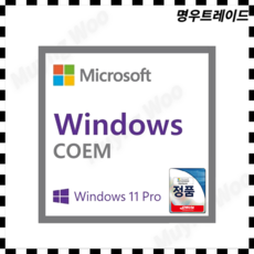 마이크로소프트 Windows 11 Pro DSP 한글 64bit 윈도우11 프로 MS윈도우 윈11프로