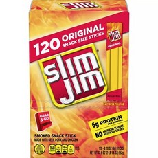 SLIM JIM ORIGINAL 슬림짐 오리지날 육포 스틱 120개 952 g, 952g