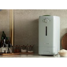 쌀냉장고 쌀보관법 대용량 10kg 쌀 냉장 잡곡 곡물 진공 벌레 방지 보관통 보관함, 민트그린