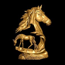 Twohorse-modelo 3d DE RELIEVE STL para cnc modelo de alivio 3d enrutador STL 3 grabador axi ArtCam A