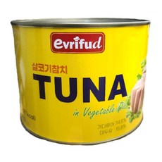 에브리푸드 살코기 참치캔 1.8kg 참치 마요 크래커 김밥 대용량 쿡샵 리뉴얼, 1개, 1.83kg