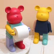 인테리어 곰돌이 피큐어, 1개, 빨간 저금통