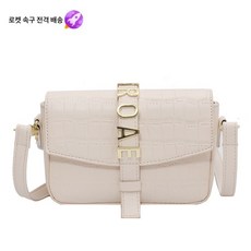 [백화점 면세점]가방 여성용 가방 2021 여름 패션 알파벳 스퀘어 가방 한국판 서양식 질감 숄더 크로스백 도매