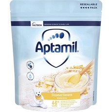 영국직송 Aptamil Creamed 바나나 Porridge 4-6+ Months 베이비 Food Cereal 125g 압타밀, 1개