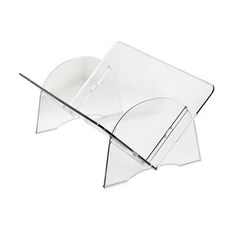 책정리 책 잡지 CD 정리함을 위한 VShape 지원이 있는 최신 데스크탑 책장, [02] Clear