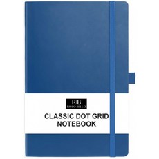 RICCO BELLO Dotted Hardcover Bullet Style Journal Notebook Vegan Leather Cover Acid-Free Paper, 단일상품