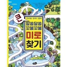 큰 알쏭달쏭 꼬불꼬불 미로 찾기:두뇌개발 창의력 집중력, 백만문화사