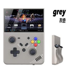 R43PRO 휴대용 레트로 게임 43 인치 스크린 오리지널 3D 조이스틱 PSP PS1 25 시뮬레이터 지원, 2) grey