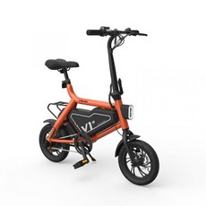 Xiaomi 샤오미 전기 전동 자전거 소형 접이식 리튬 배터리 킥보드 배달 운동 패달 겸용, HIMO V1S 오렌지, HIMO V1S 오렌지