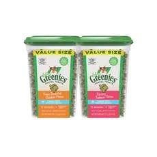 그리니즈 고양이 필라인 스낵 277g, 닭고기맛+연어맛, 2개